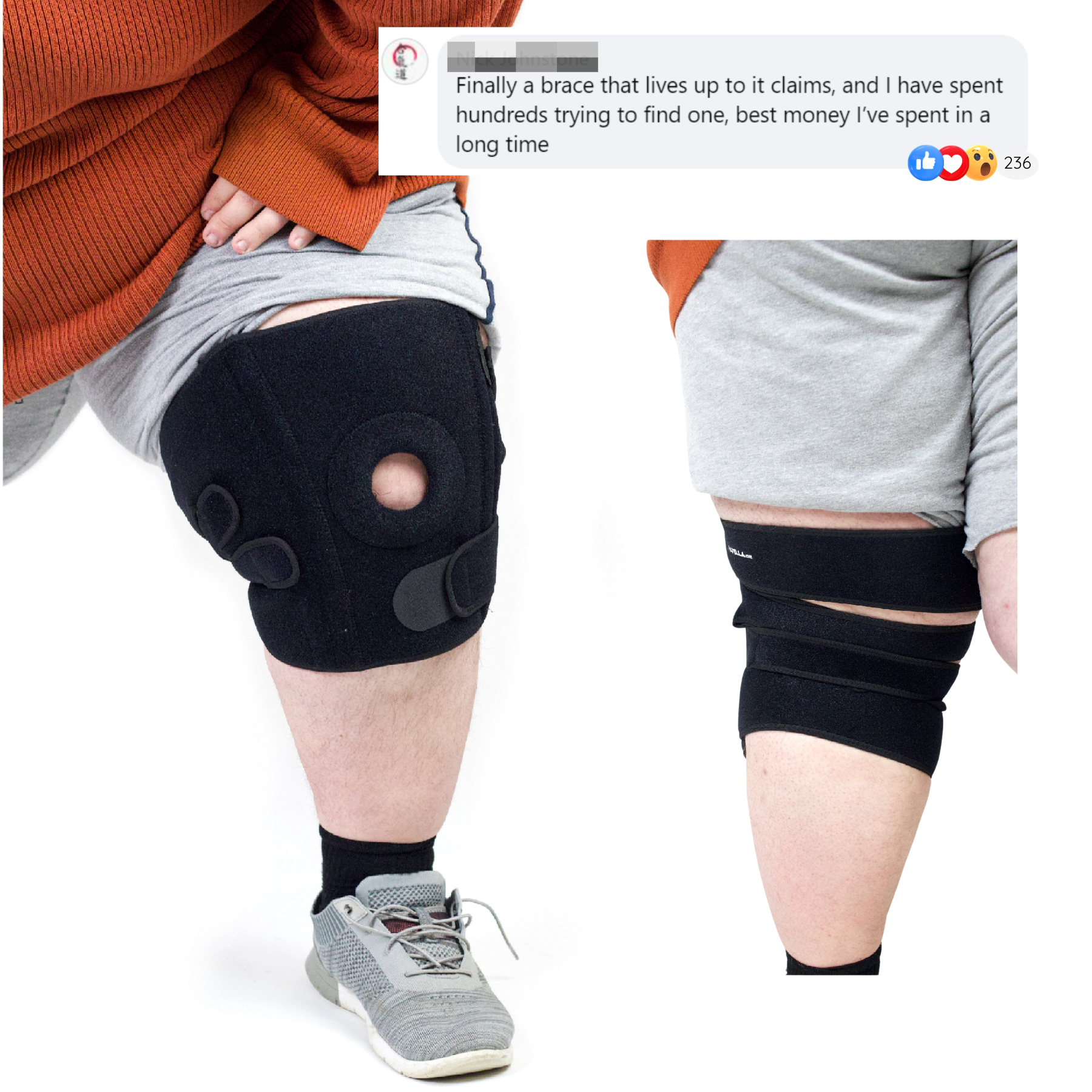 Patellaplus™ - Adjustable Plus-size Knee Brace