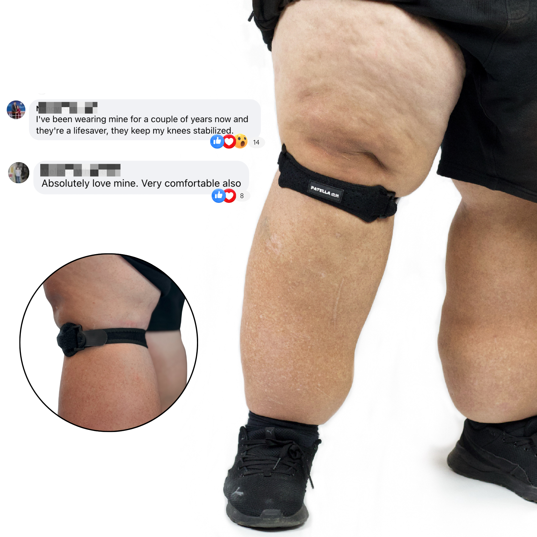 Patellaplus™ - Patellar Plus-size Tendon Strap