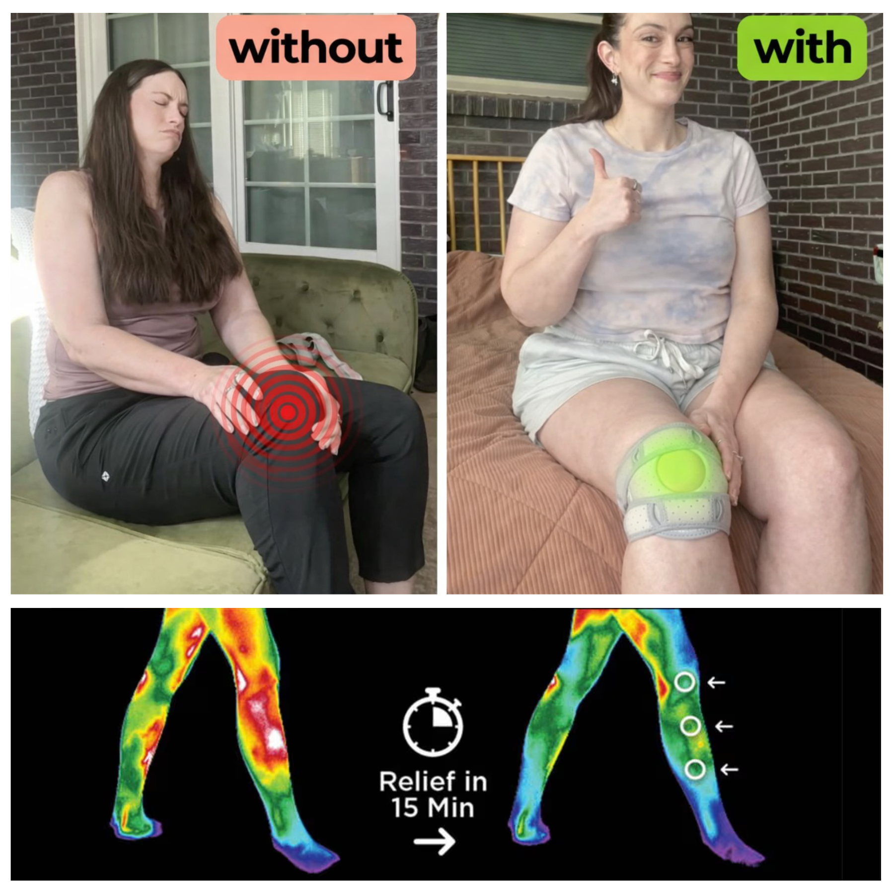Patellaplus™ - Plus-size Pulse Knee Brace